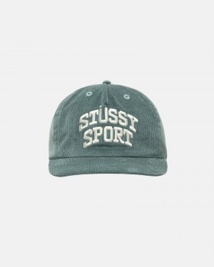 Ball Cap Stüssy Mid-Depth Sport Arch Strapback Noir | PW68-U6-XT