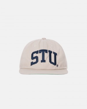 Ball Cap Stüssy Mid-Depth Stu Arch Strapback Kaki | LX67-I8-ZW