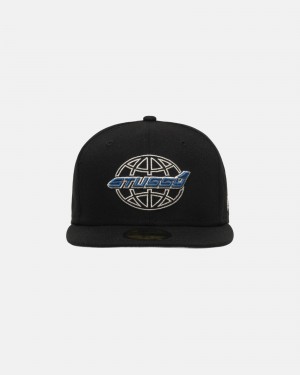 Ball Cap Stüssy New Era 59Fifty Airplane Noir | JP87-V2-RL