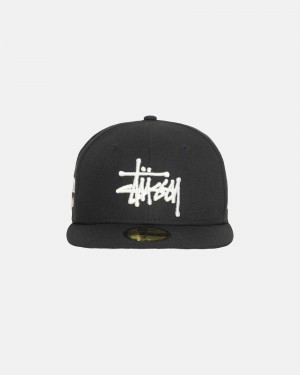 Ball Cap Stüssy New Era 59Fifty Authentic Noir | LF84-K1-ES