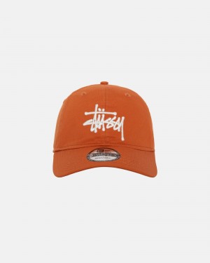 Ball Cap Stüssy New Era 9Twenty Basic Strapback Orange | JZ08-Q2-KI