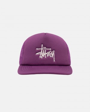 Ball Cap Stüssy Trucker Big Basic Snapback Orchid | YA41-A4-WA