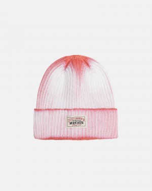 Bonnet Stüssy Cuff Beanie Workgear Spray Orange | AJ69-B4-MY