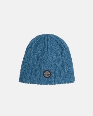 Bonnet Stüssy Skullcap Cable Knit Bleu | ZV06-X7-RE