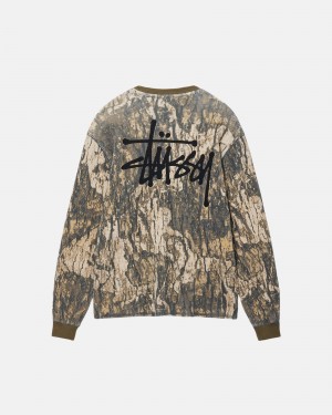 Long Sleeve Knit Stüssy Basic Stock Ls Thermal Camouflage | YD67-V4-LI