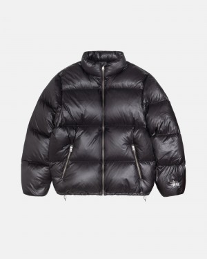 Long Sleeve Outerwear Stüssy Down Puffer Parachute Ripstop Charcoal | RA67-J1-DH