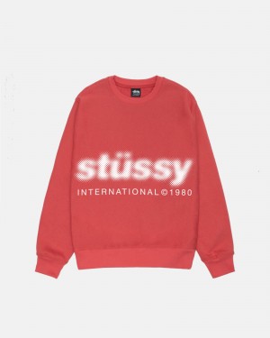 Long Sleeve Sweatshirt Stüssy Blur Crew Pepper | DO41-I6-OT