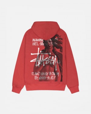 Long Sleeve Sweatshirt Stüssy Ist Venus Zip Hoodie Pepper | UF72-H8-YV