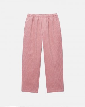 Pantalon Stüssy Mix Wale Corduroy Beach Pant Rose | HS06-K3-BT