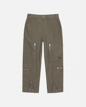 Pantalon Stüssy Nyco Flight Pant Vert Olive | TX41-C2-UL