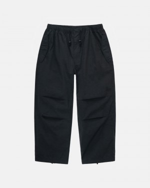 Pantalon Stüssy Nyco Over Trousers Noir | SR96-Q2-XE