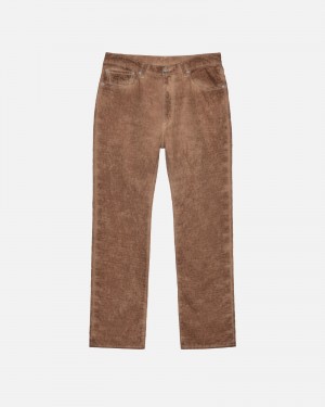 Pantalon Stüssy & Levi's Dyed Jacquard Jean Marron | XZ38-L5-FJ