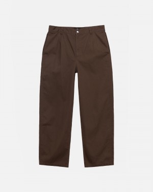 Pantalon Stüssy Workgear Trouser Twill Marron | DX61-U0-AG