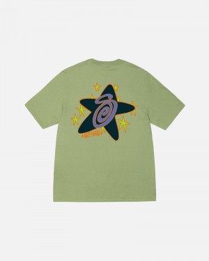 Short Sleeve T-Shirt Stüssy Galaxy Tee Moss | VY49-L7-JB