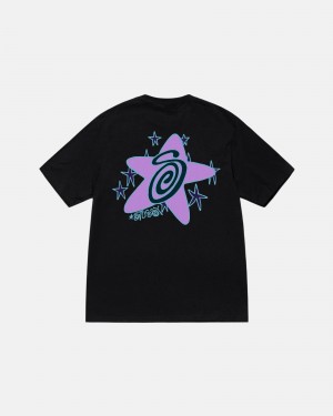 Short Sleeve T-Shirt Stüssy Galaxy Tee Noir | TK54-L1-AJ