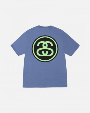 Short Sleeve T-Shirt Stüssy SS-Link Tee Storm | BW74-S4-DE