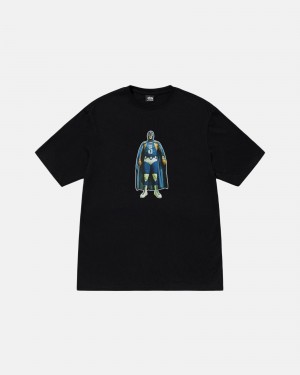 Short Sleeve T-Shirt Stüssy Stussy Lucha Tee Noir | XR50-H7-FE