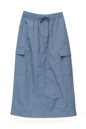 Shorts & Pants Stüssy Nylon Cargo Midi Skirt Bleu | PT22-Y8-HZ