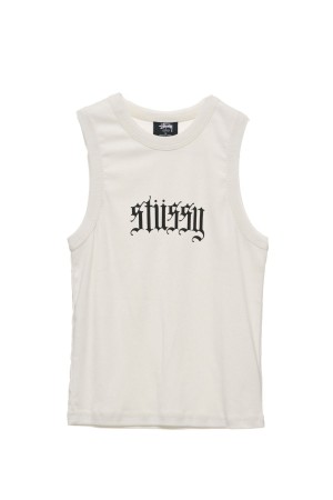 T-Shirts L/S Stüssy Stussy Rib Tank Blanche | CB87-K3-BY