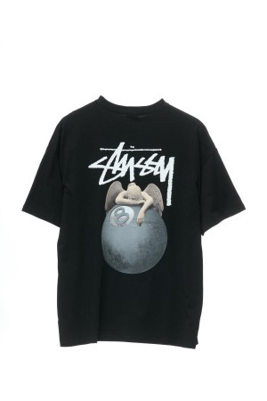 Tees Stüssy Angel Relaxed Tee Noir | FQ09-S9-UY