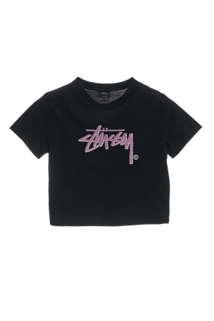 Tees Stüssy Shadow Stock Slim Tee Noir | SP29-B7-VW