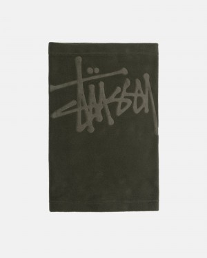 Écharpe Stüssy Polar Fleece Neck Warmer Vert Olive | KU91-K7-KQ