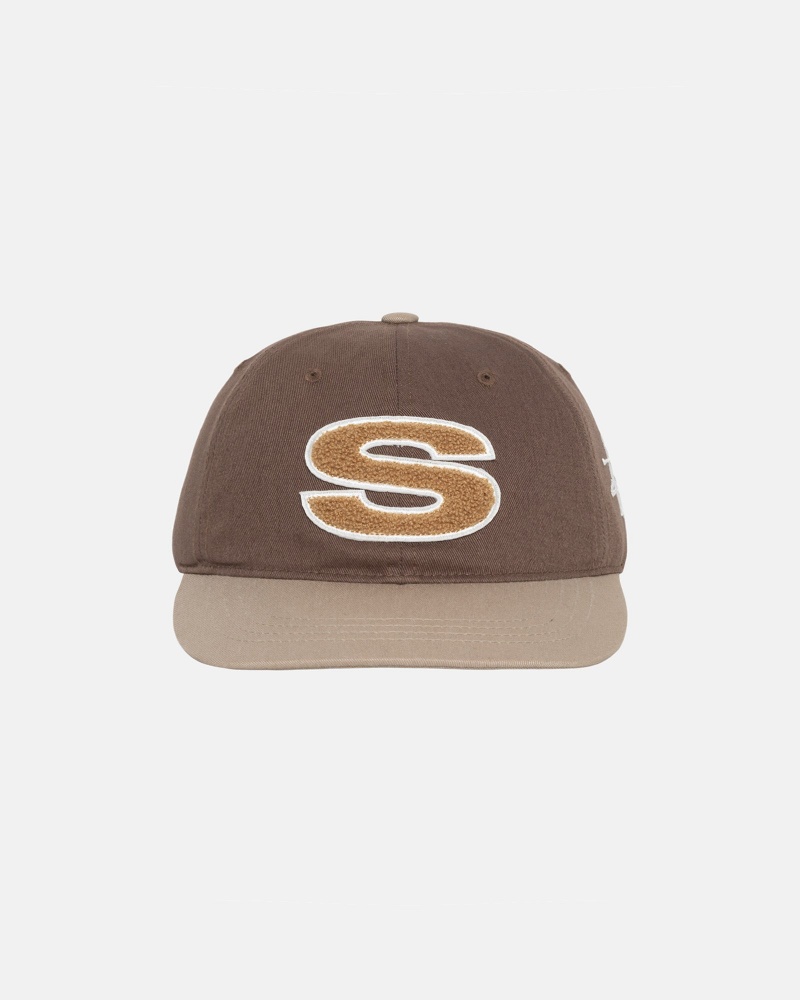 Ball Cap Stüssy Chenille S Low Pro Cap Marron | BM87-S8-BU