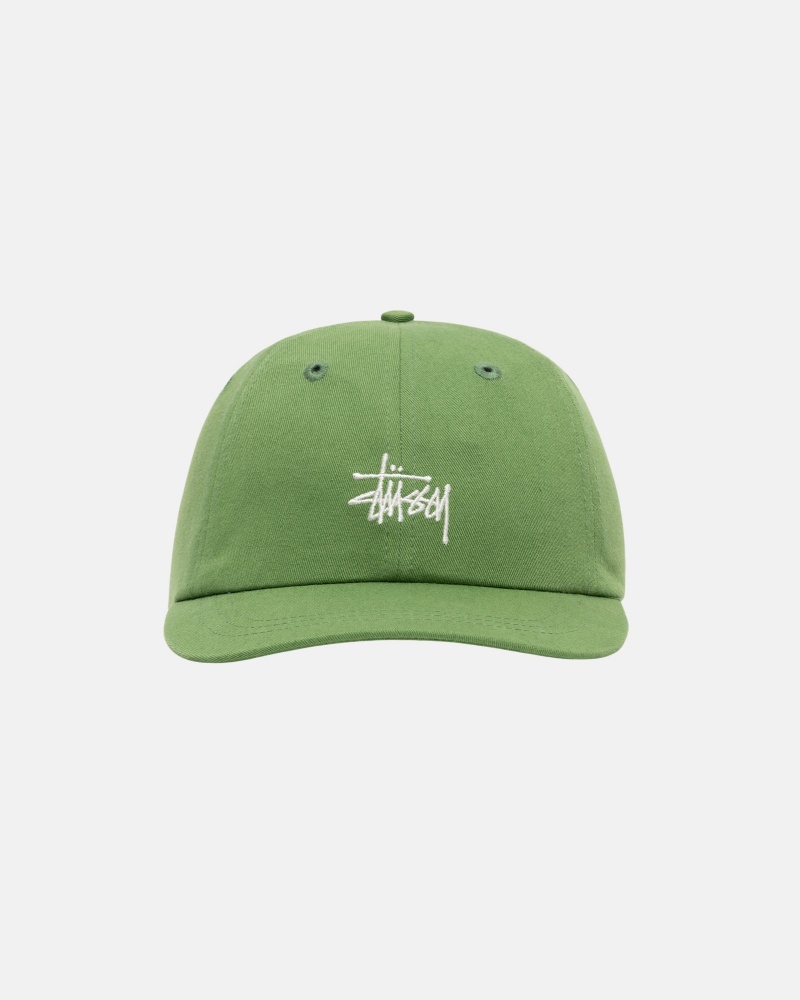 Ball Cap Stüssy Low Pro Basic Stock Strapback Aloe | XR97-S2-QX