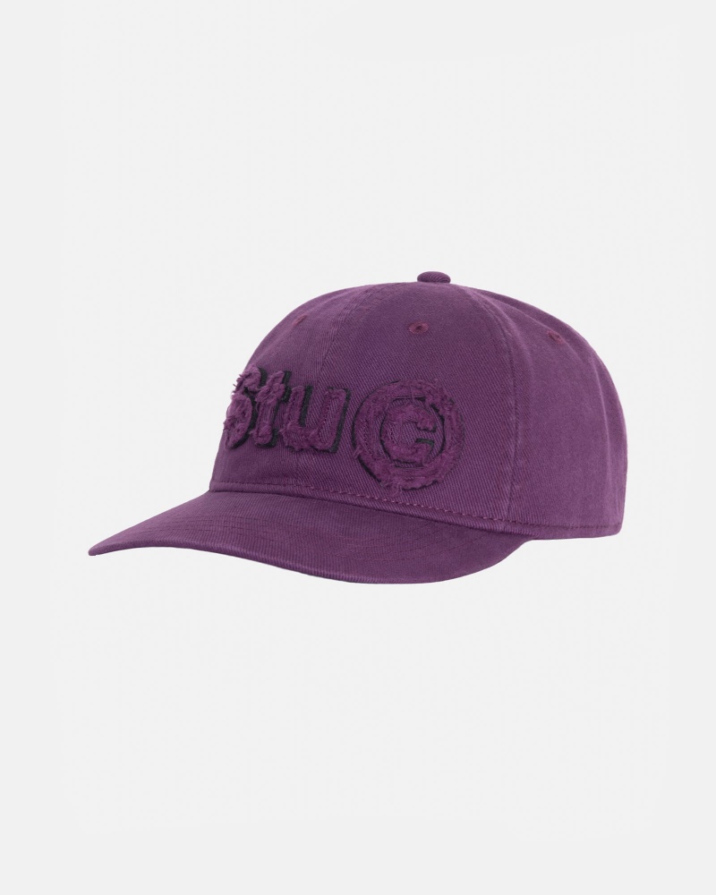 Ball Cap Stüssy Low Pro Copyright Applique Strapback Violette | XM87-C0-FF