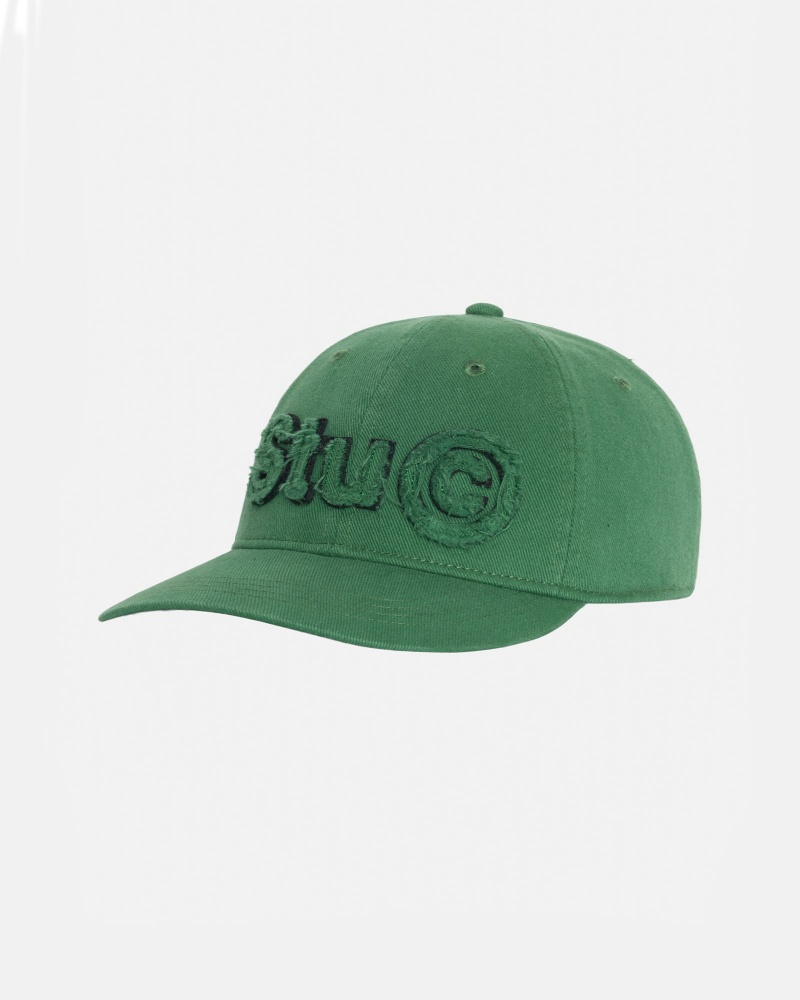 Ball Cap Stüssy Low Pro Copyright Applique Strapback Vert | EJ37-C7-TH