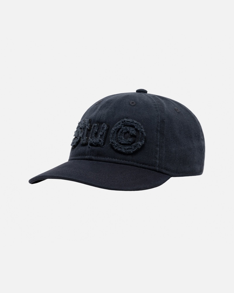 Ball Cap Stüssy Low Pro Copyright Applique Strapback Bleu Marine | FK66-O4-SM