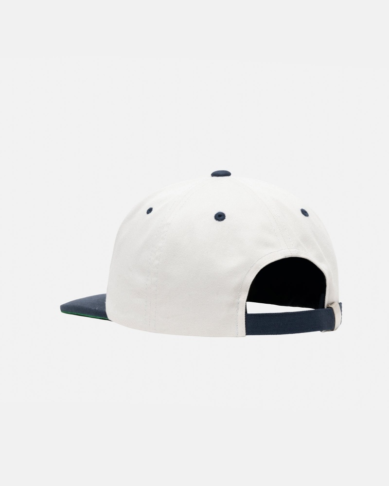 Ball Cap Stüssy Mid-Depth Basic Star Strapback Blanche | HO82-G6-CB