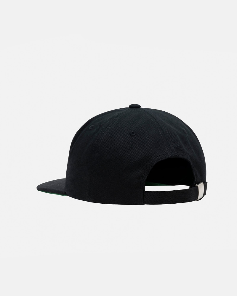 Ball Cap Stüssy Mid-Depth Basic Star Strapback Noir | FD70-C5-DO