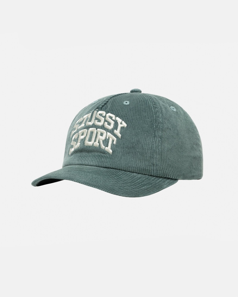 Ball Cap Stüssy Mid-Depth Sport Arch Strapback Noir | PW68-U6-XT