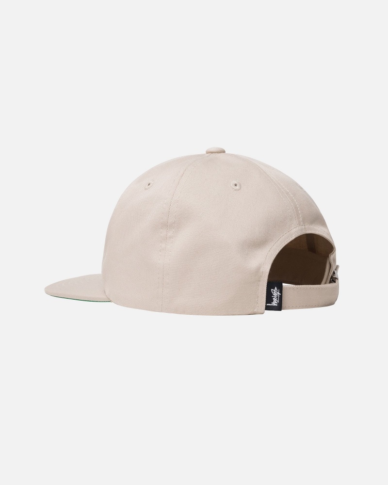 Ball Cap Stüssy Mid-Depth Stu Arch Strapback Kaki | LX67-I8-ZW