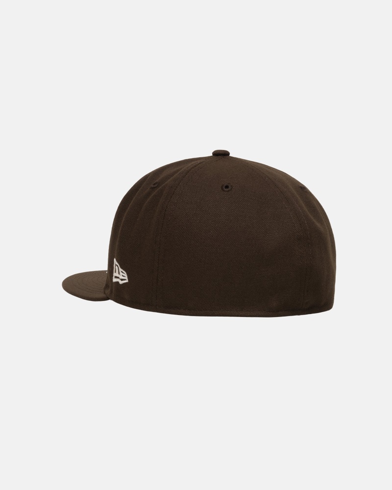 Ball Cap Stüssy New Era 59Fifty Airplane Marron | ZF54-B2-ES