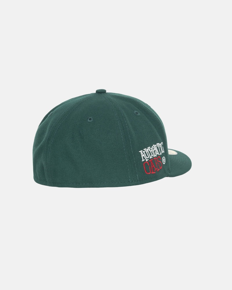 Ball Cap Stüssy New Era 59Fifty Authentic Vert | RQ50-D7-XF