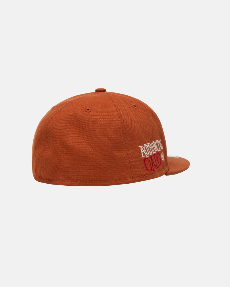 Ball Cap Stüssy New Era 59Fifty Authentic Rust | GR69-B3-JH