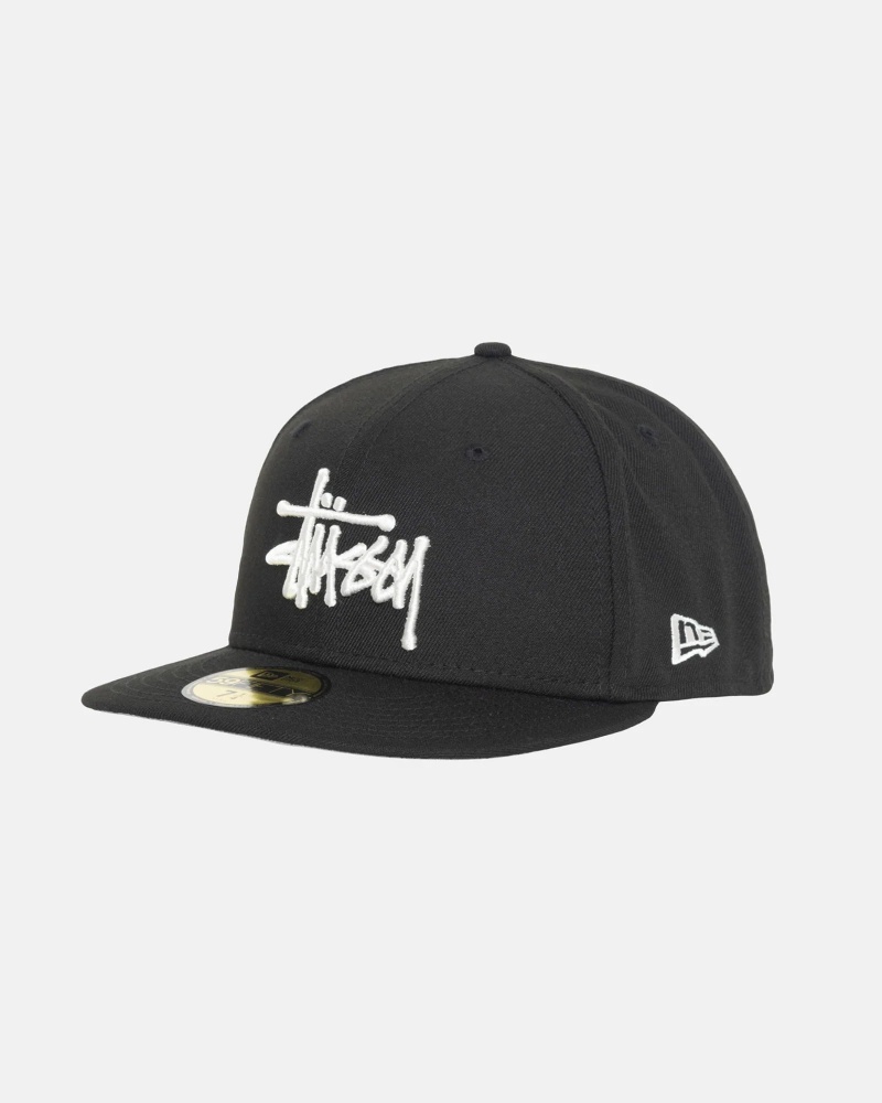 Ball Cap Stüssy New Era 59Fifty Authentic Noir | LF84-K1-ES