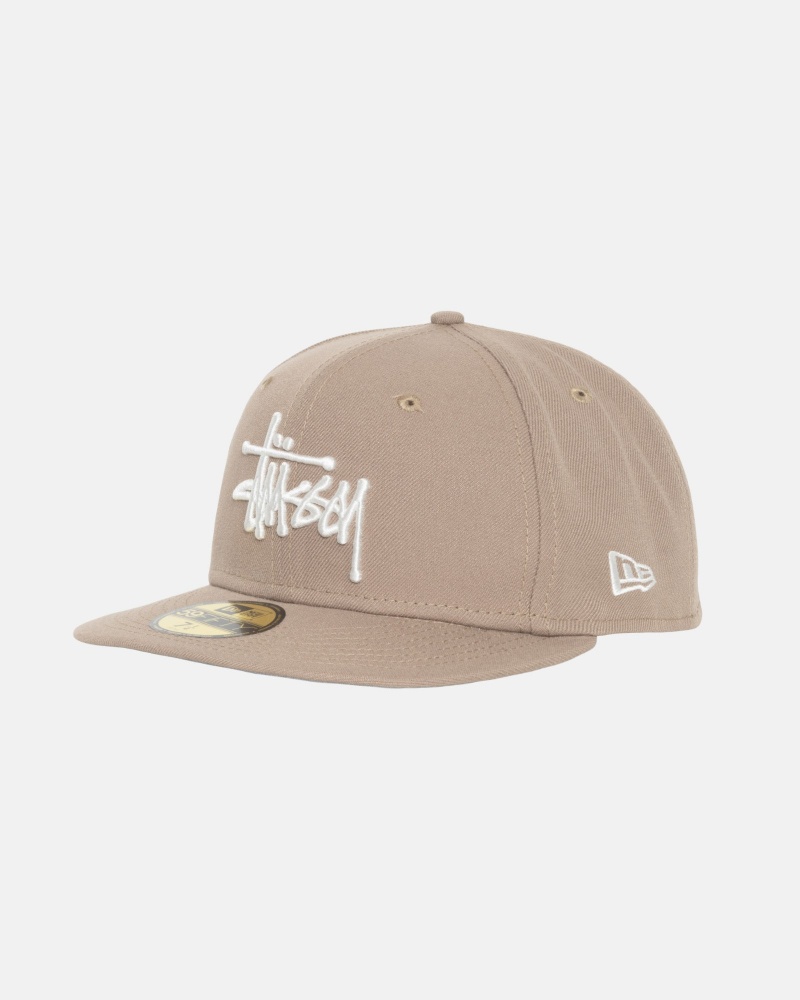 Ball Cap Stüssy New Era 59Fifty Authentic Kaki | OU06-X7-NB