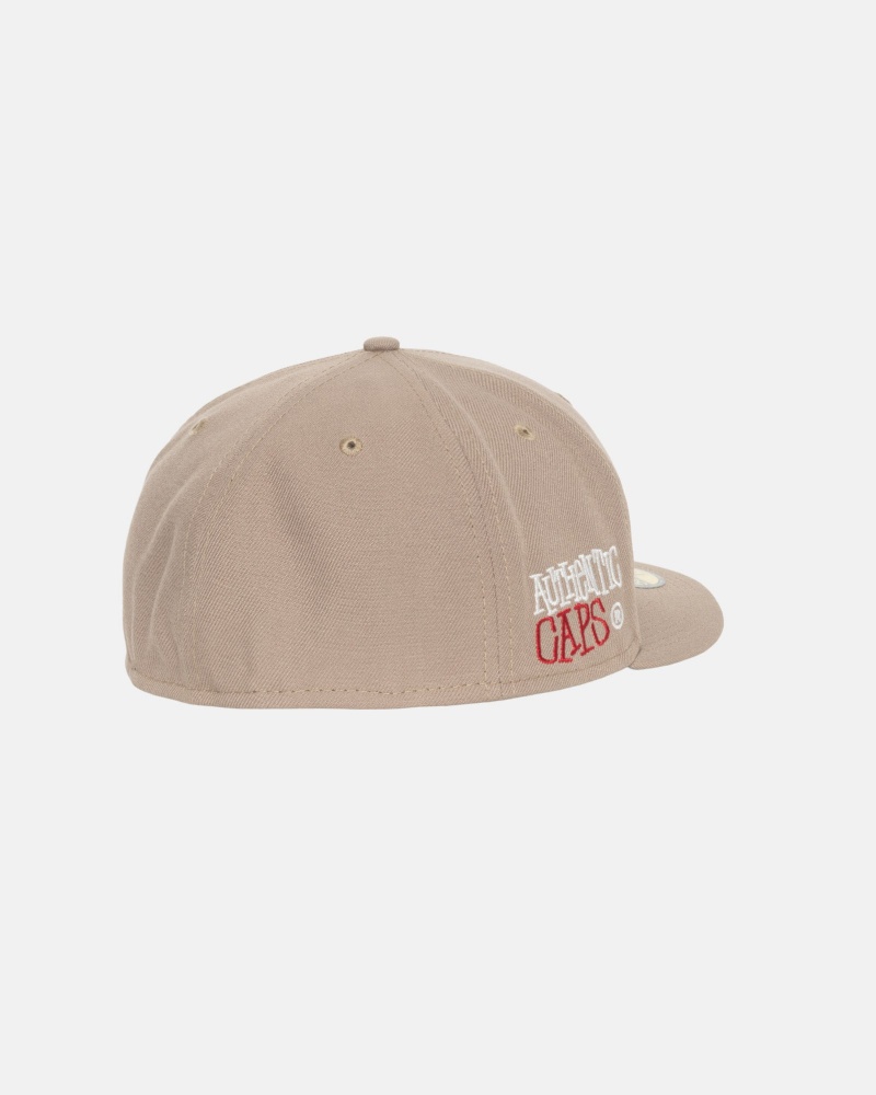 Ball Cap Stüssy New Era 59Fifty Authentic Kaki | OU06-X7-NB