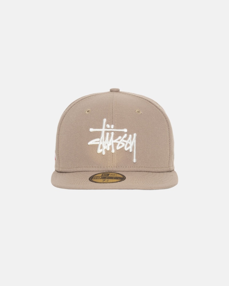 Ball Cap Stüssy New Era 59Fifty Authentic Kaki | OU06-X7-NB