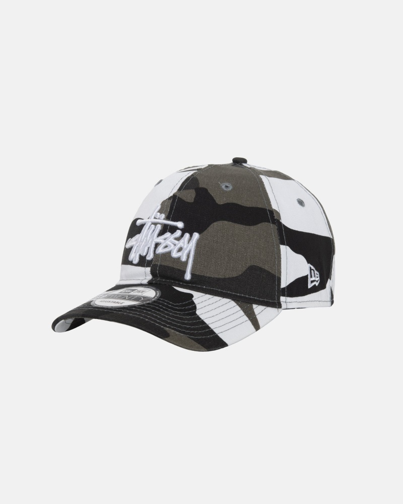 Ball Cap Stüssy New Era 9Twenty Basic Strapback Camouflage | GA29-O6-CC