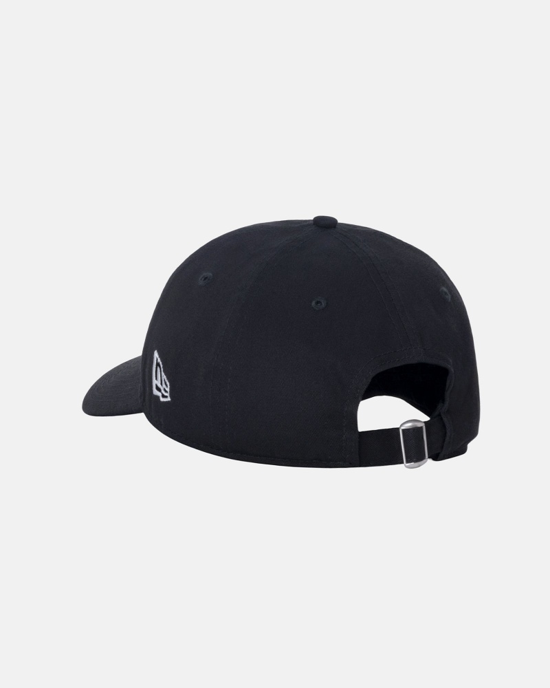 Ball Cap Stüssy New Era 9Twenty Basic Strapback Noir | NG09-V3-CO