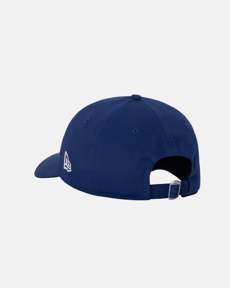 Ball Cap Stüssy New Era 9Twenty Basic Strapback Bleu Royal Foncé | SQ44-F1-PB