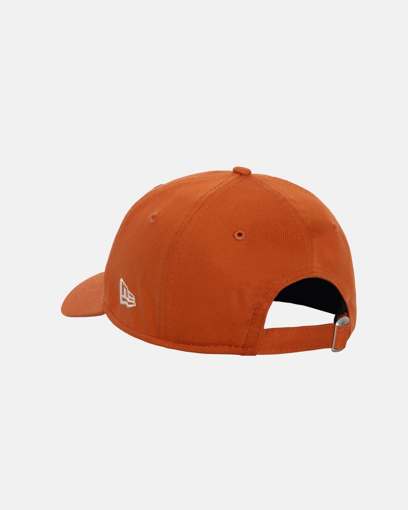 Ball Cap Stüssy New Era 9Twenty Basic Strapback Orange | JZ08-Q2-KI