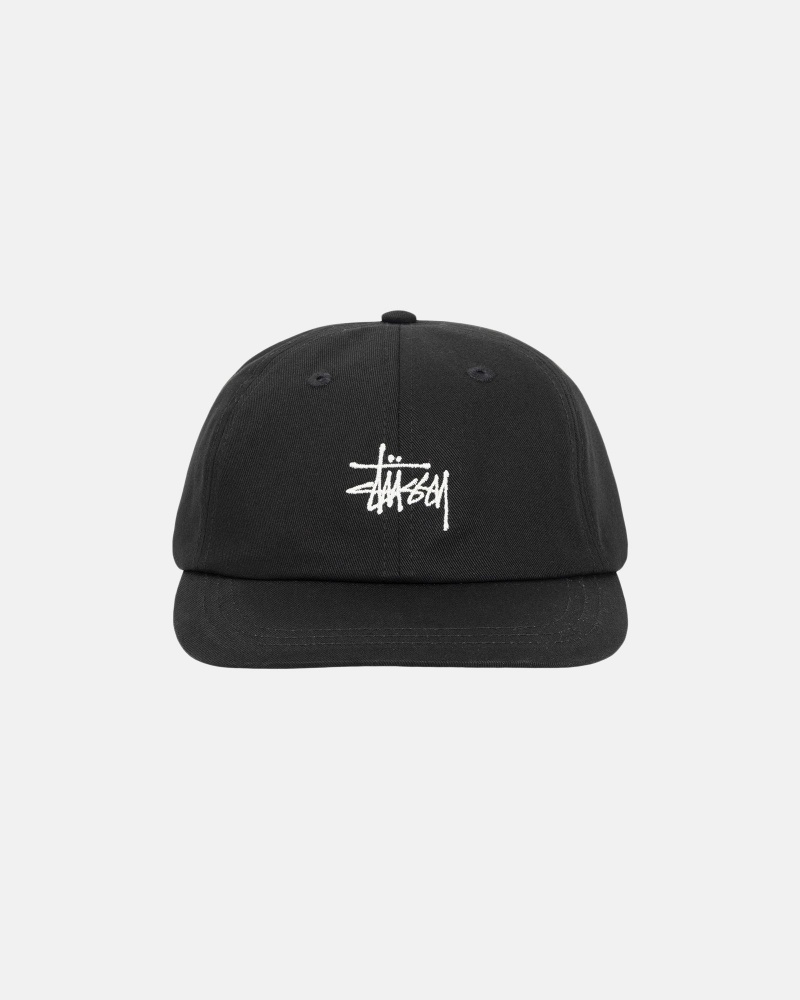 Ball Cap Stüssy Stock Low Pro Cap Noir | DY08-O6-OD