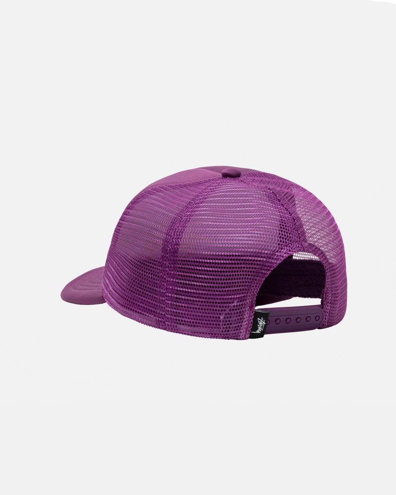 Ball Cap Stüssy Trucker Big Basic Snapback Orchid | YA41-A4-WA