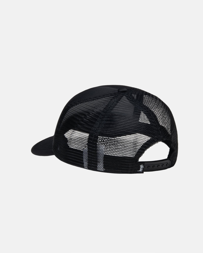 Ball Cap Stüssy Trucker Ss-Link Snapback Noir | RK06-D0-BY