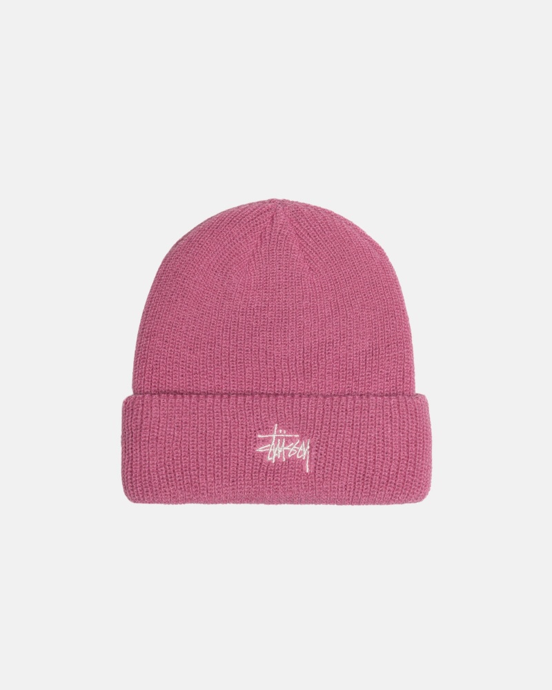 Bonnet Stüssy Cuff Beanie Basic Rose | FH96-S2-JZ